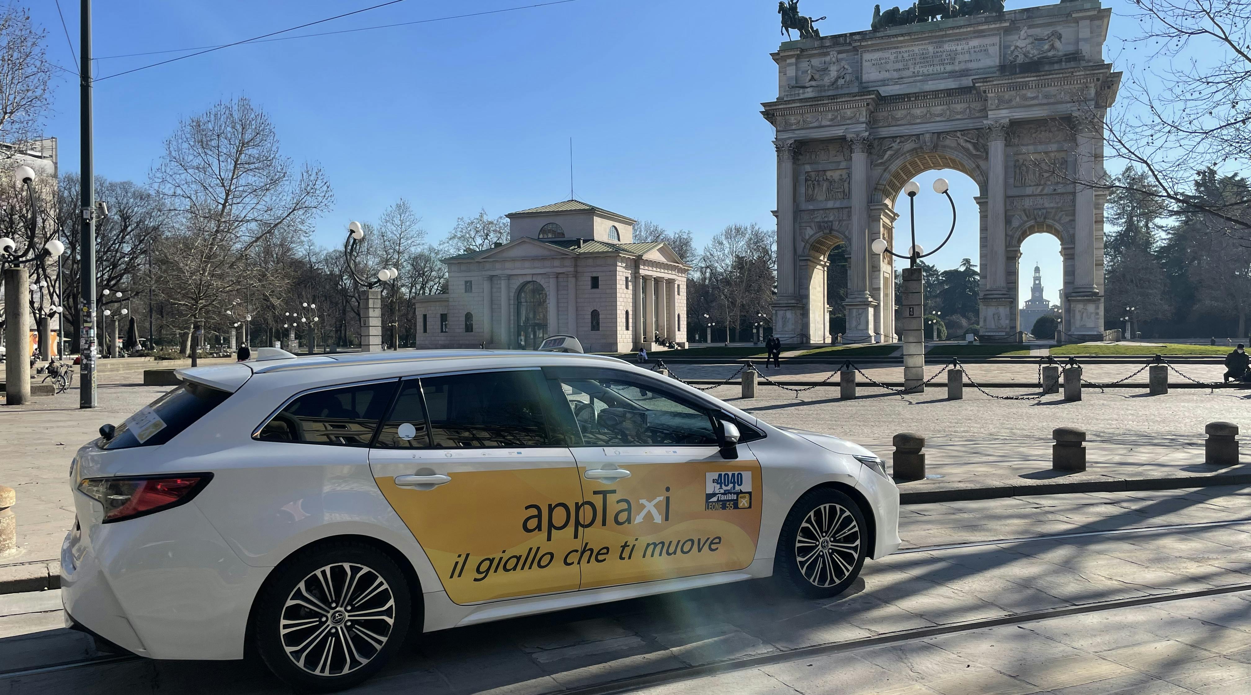 App taxi in Milan Sempione Park
