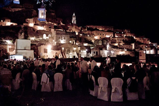 dinner with a view of matera