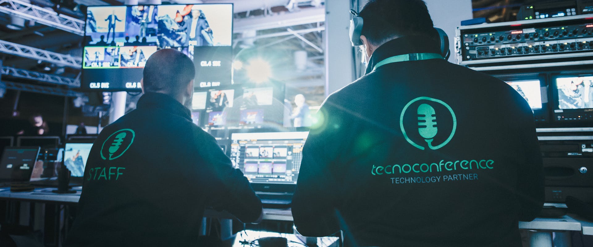 Tecnoconference technicians at work