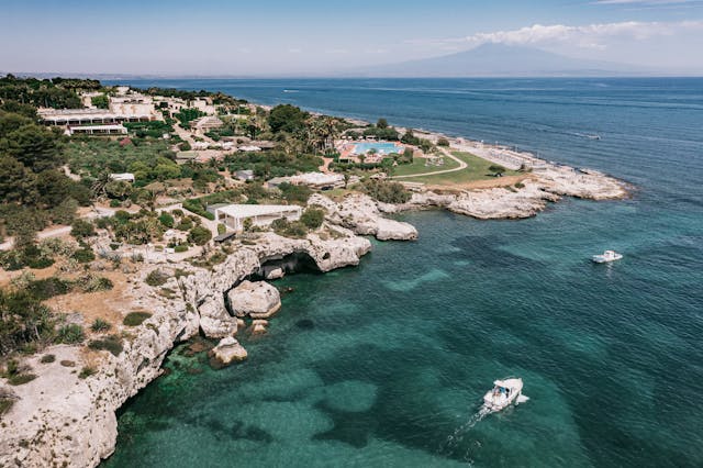 sea and cost from above