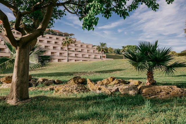 garden and hotel