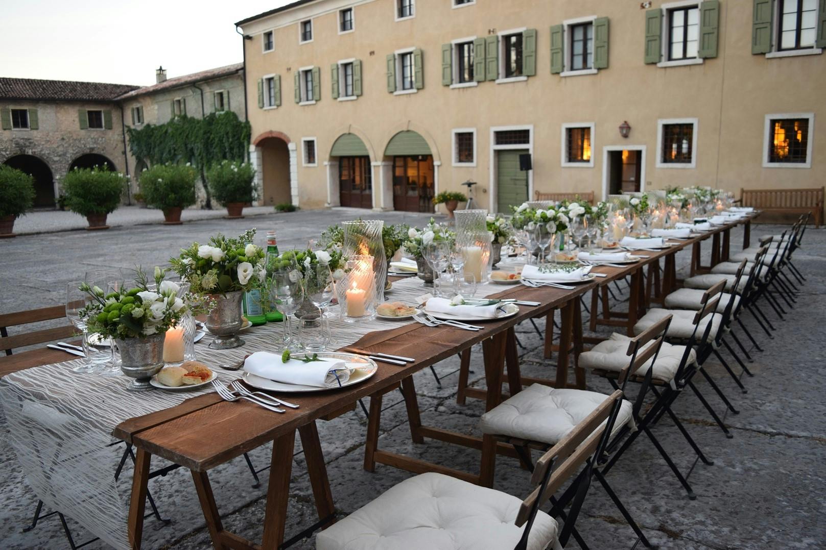 cena all'aperto