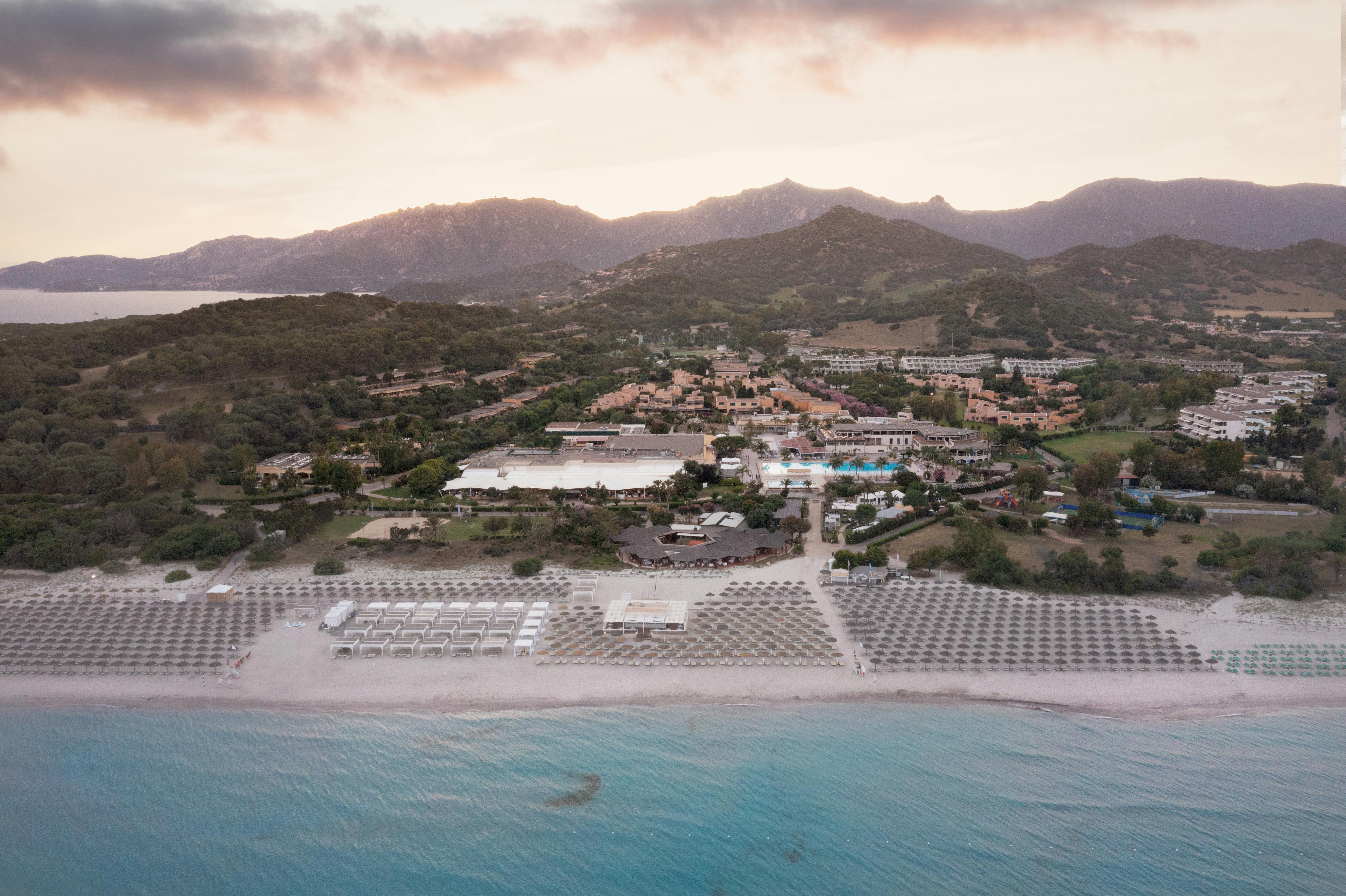 hotel with beach and sea