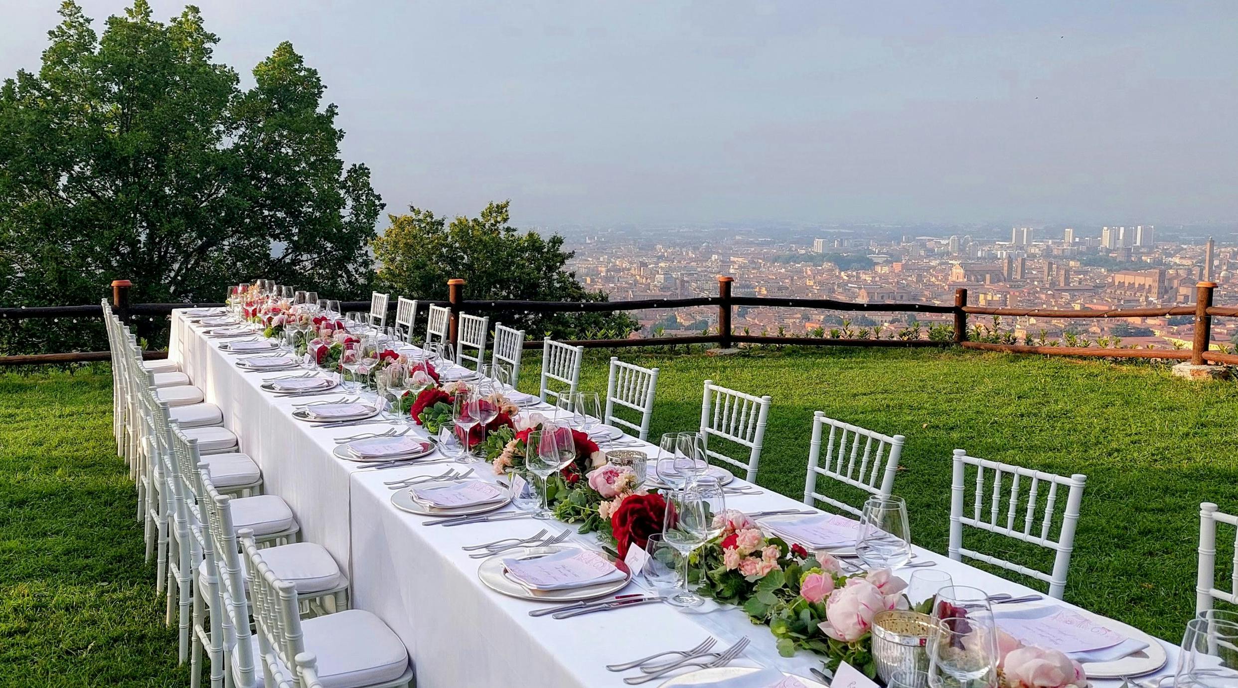 private dinner in a luxury villa