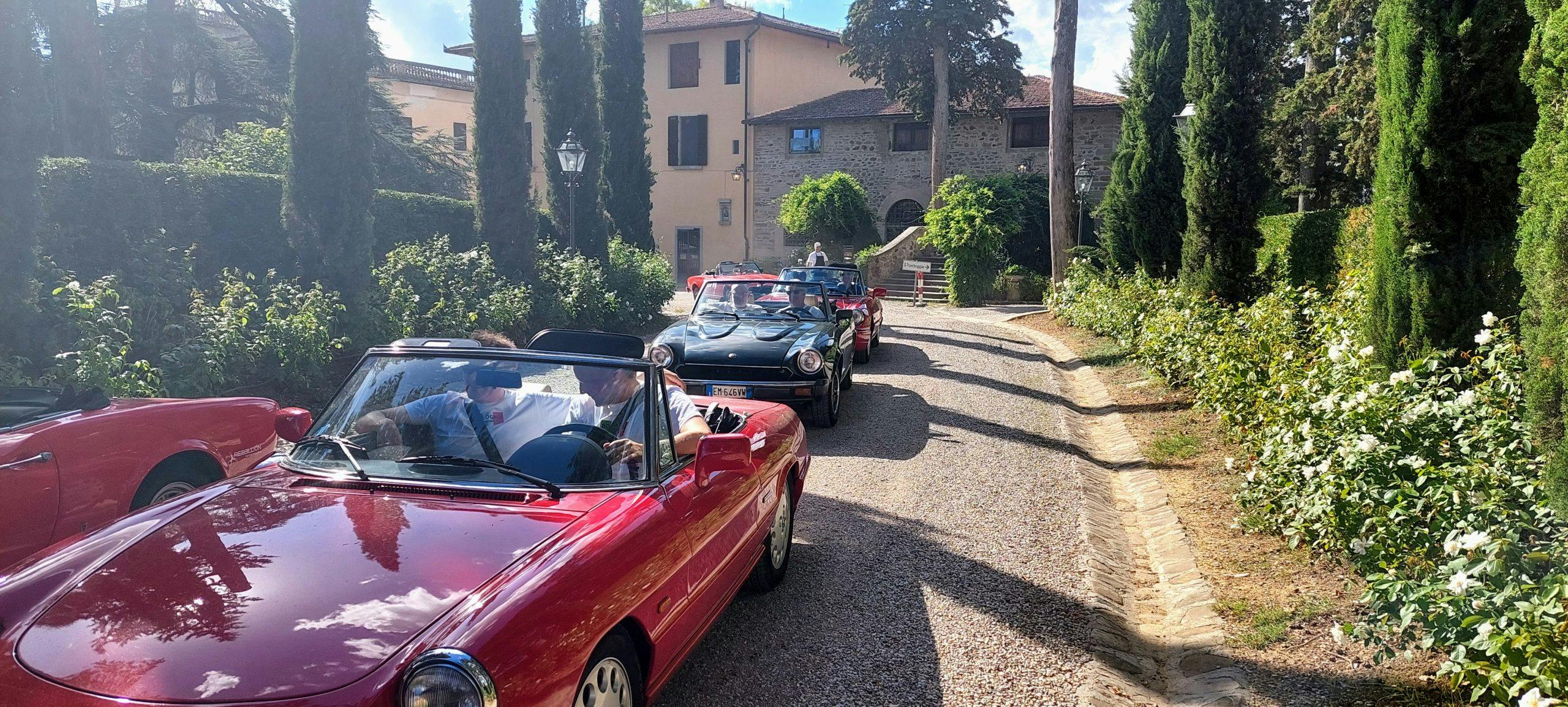vintage cars incentive trip in tuscany