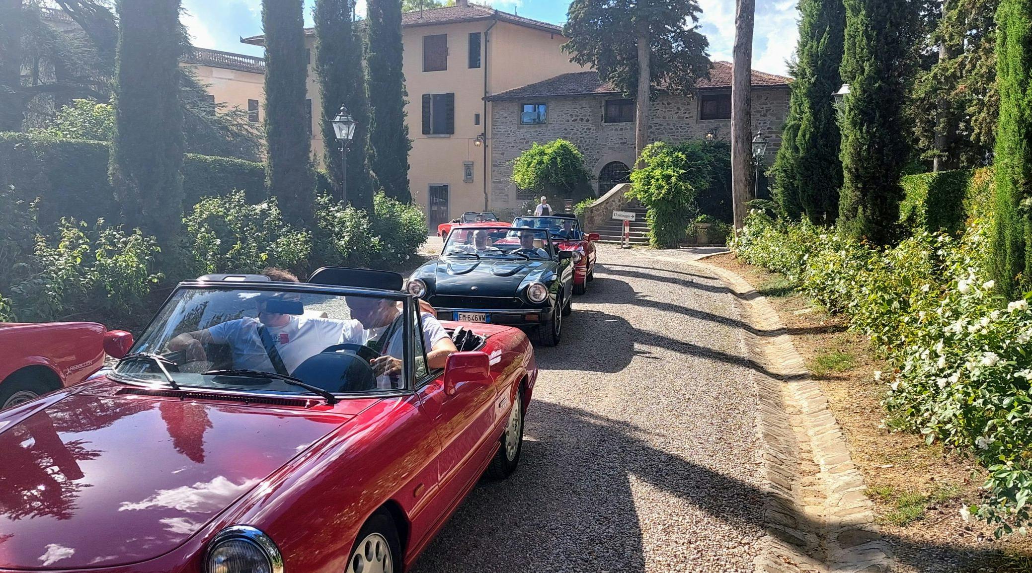 vintage cars incentive trip in tuscany