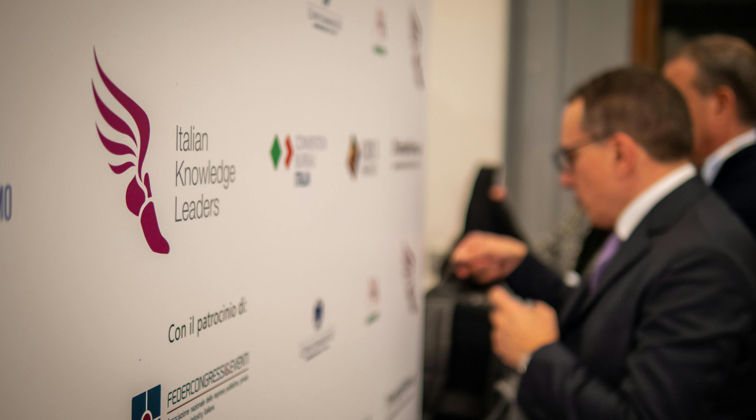 Promotional backdrop of Convention Bureau Italia