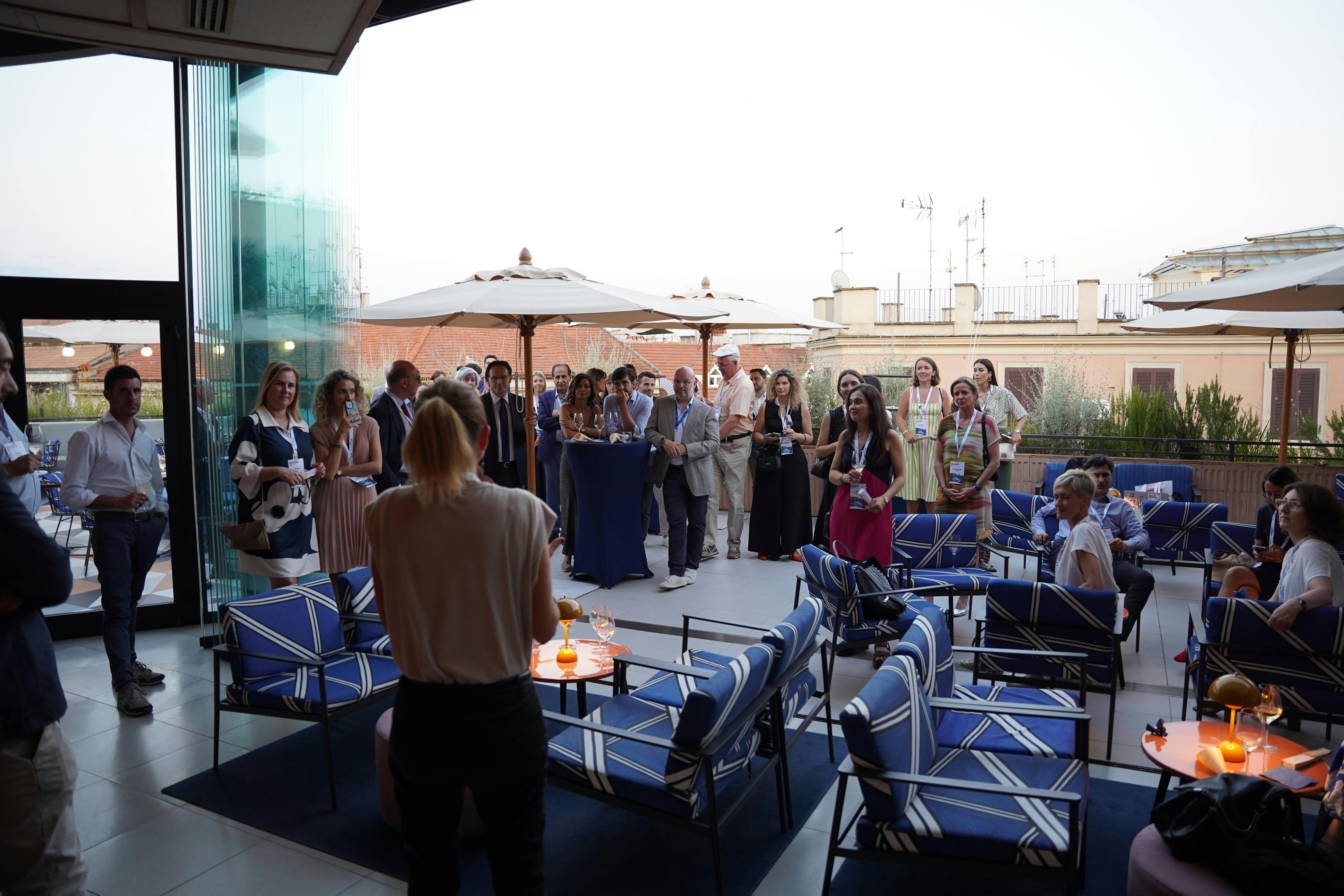cena sulla terrazza