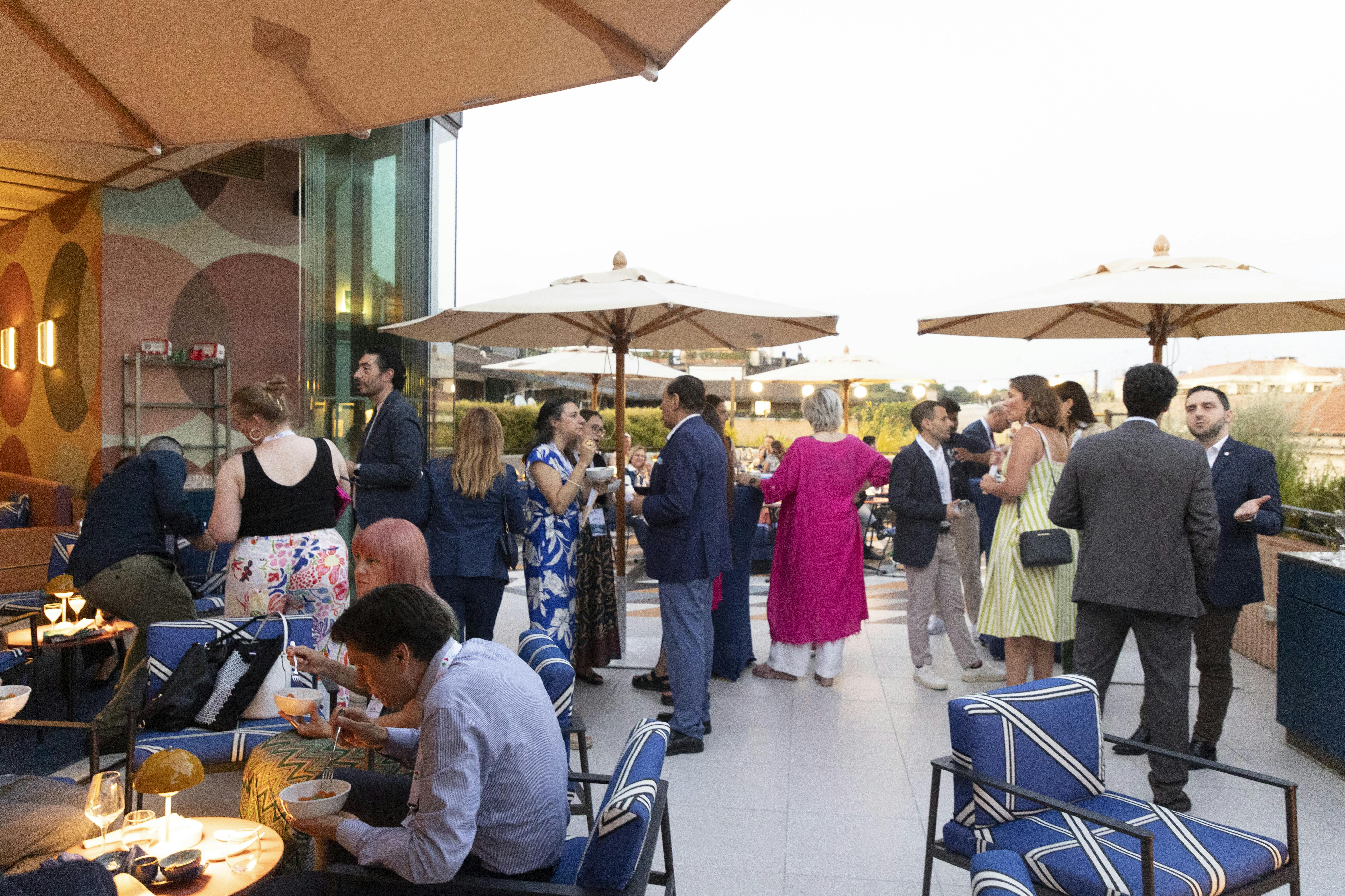 cena sulla terrazza