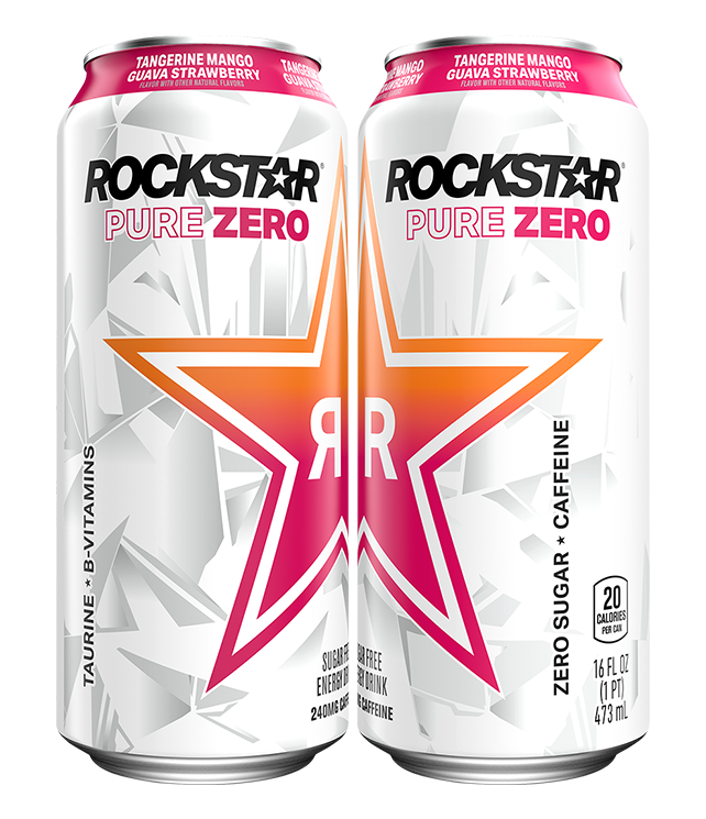 Rockstar Energy Drink, Strawberry Peach 16 Fl Oz, Energy