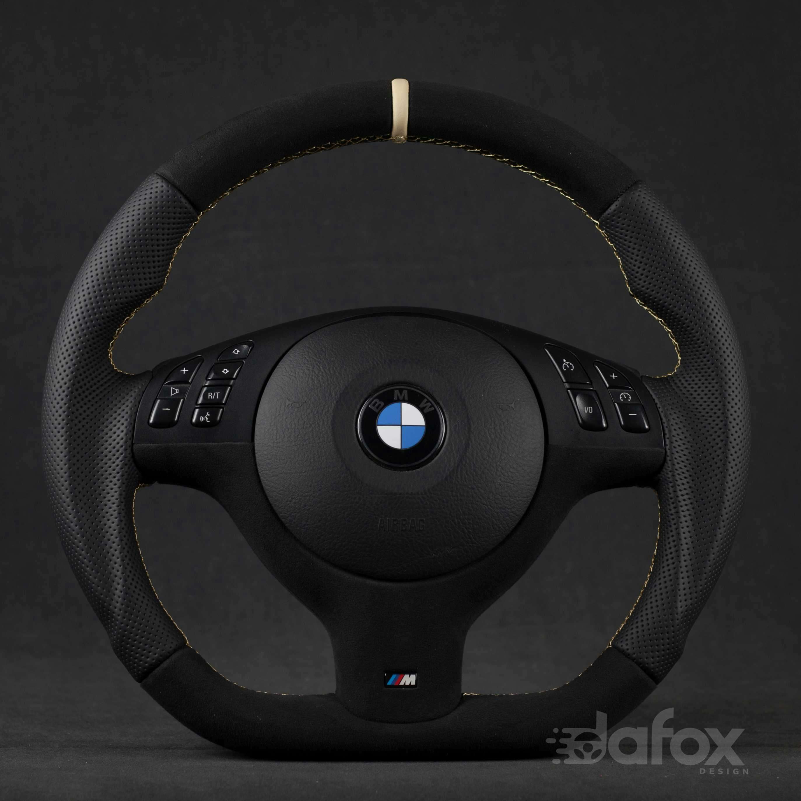 ALCANTARA STEERING WHEEL for BMW M3 E46 steering wheel with airbag