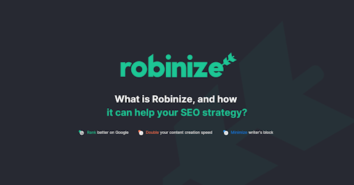 Cover Image for What is Robinize, and How Can it Help Your SEO Strategy?