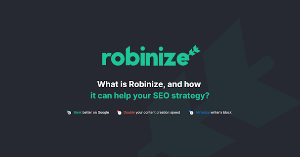 Cover Image for What is Robinize, and How Can it Help Your SEO Strategy?