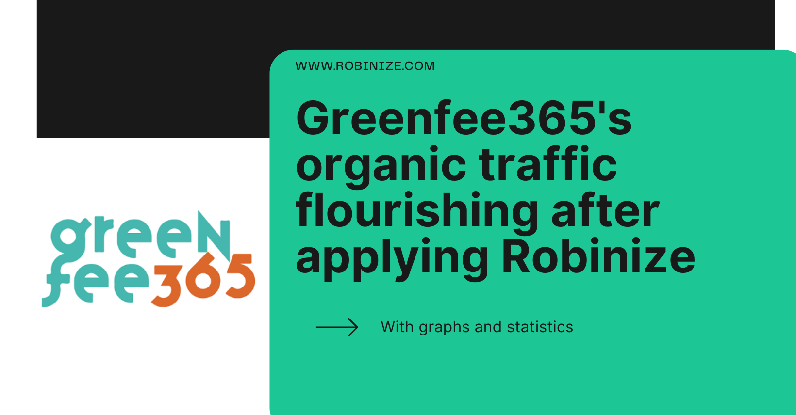 Cover Image for Greenfee365's organic traffic flourishing after applying Robinize