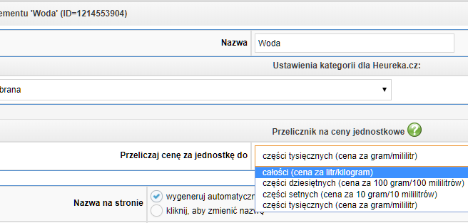 Przypisanie wartości do parametru z kontekstem specjanym