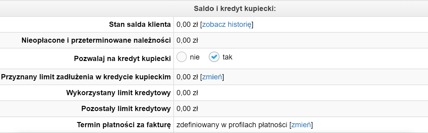 Saldo i kredyt kupiecki