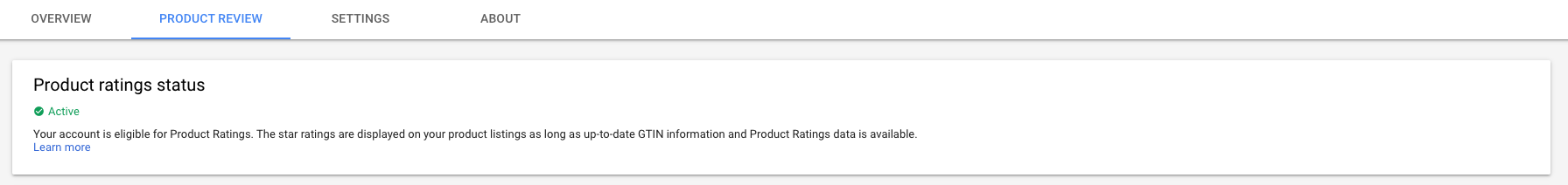 Customer Review Setup - aktywacja Product ratings status