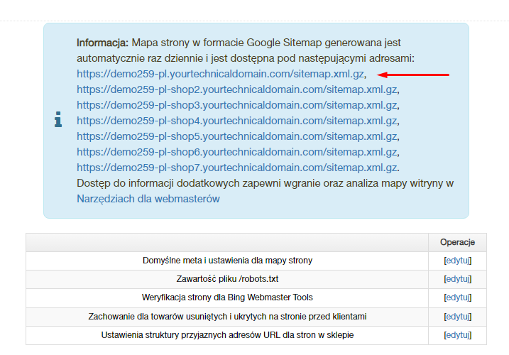 Pobieranie pliku sitemap