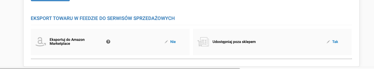 Eksport towaru do Ceneo z karty towaru