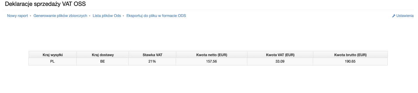 Deklaracje sprzedaży VAT OSS
