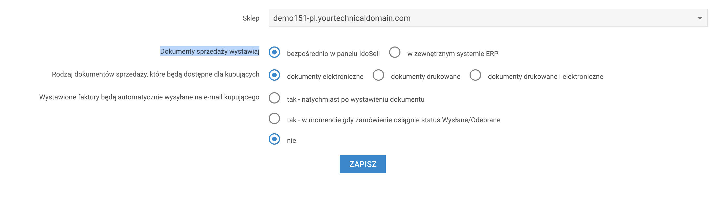 Automatyzacja wystawiania dokumentów sprzedaży