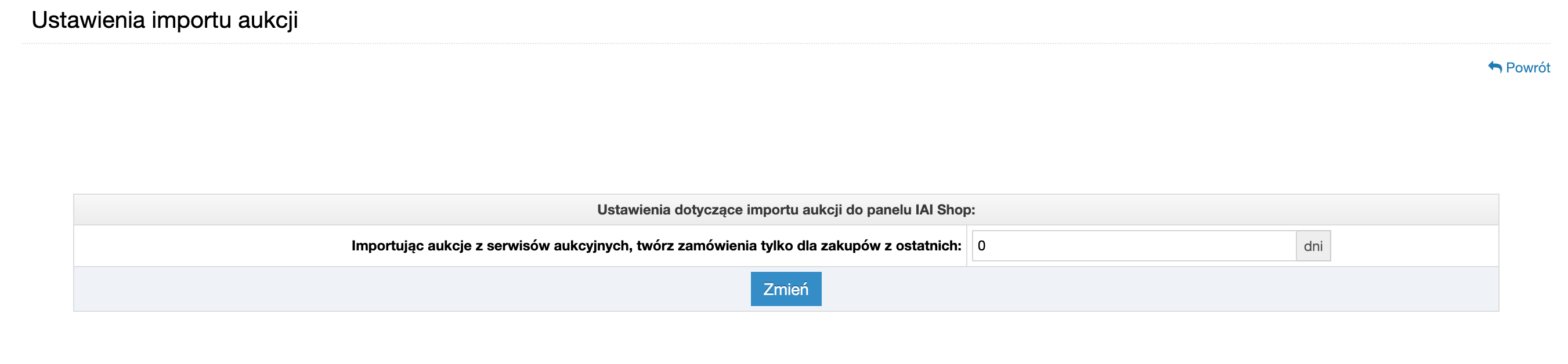 Ustawienia dotyczące importu ofert do panelu IdoSell