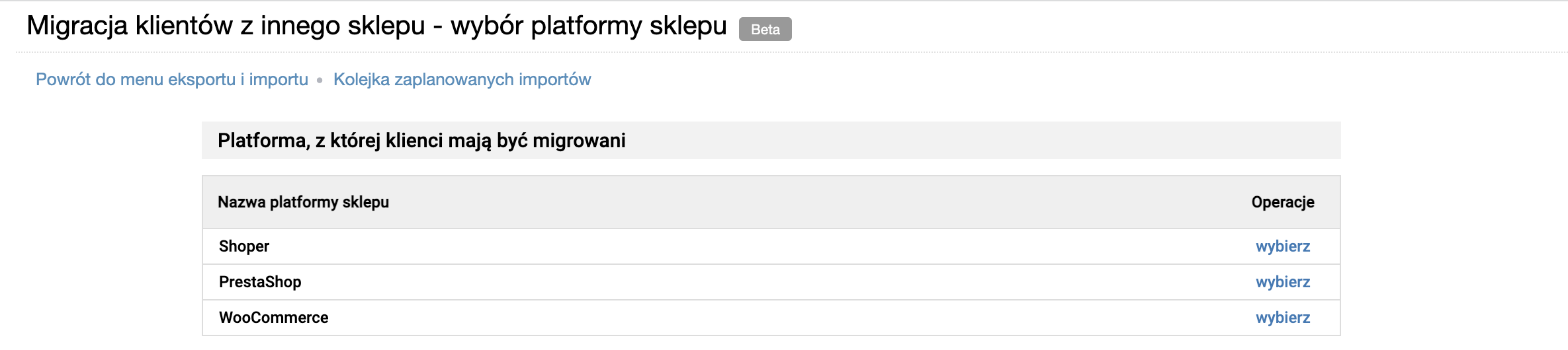 Migracja klientów z innego sklepu - wybór platformy sklepu