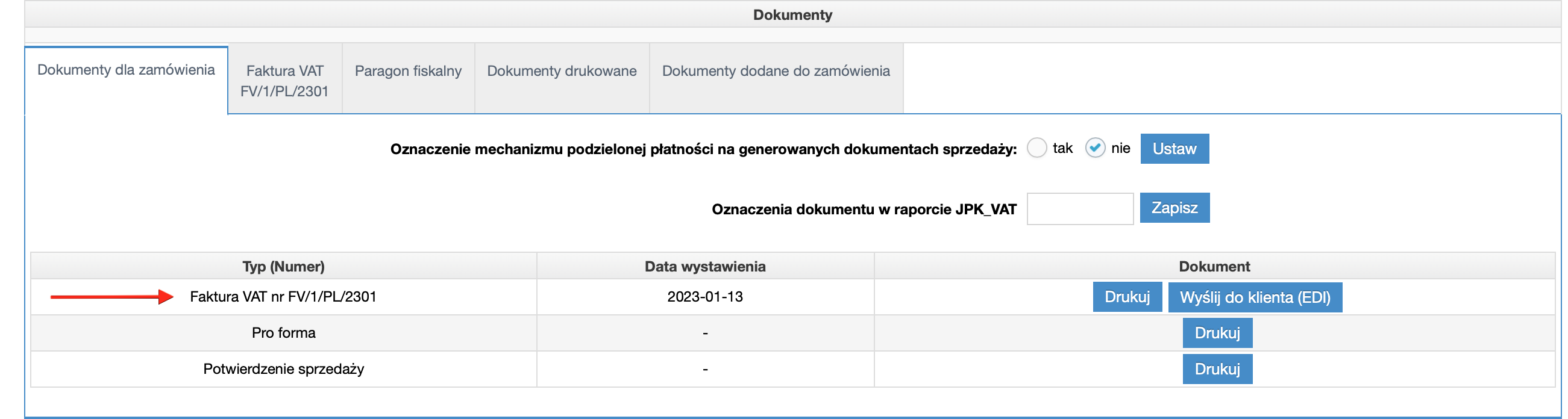 łączenie zamówień