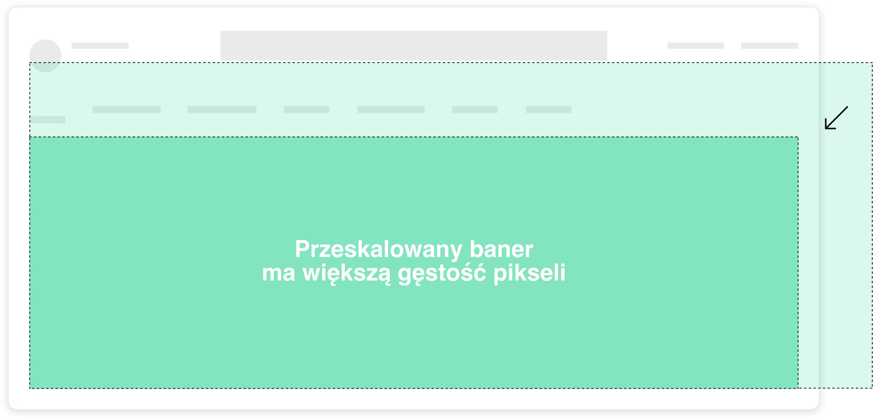Widok skalowanego banera