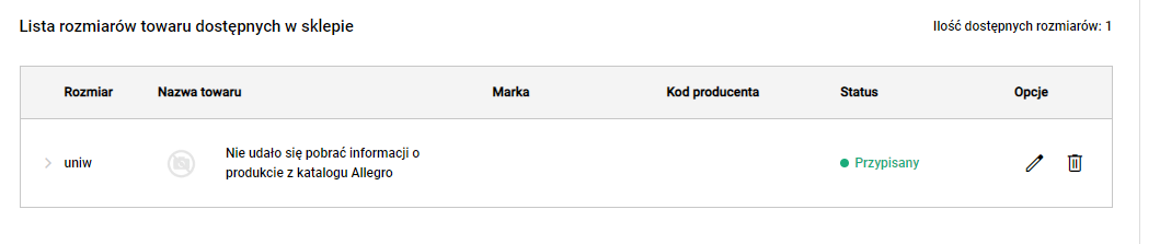 Nie udało się pobrać informacji z katalogu