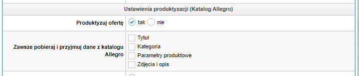 Pobieranie danych z katalogu Allegro