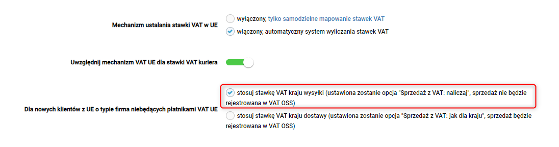 VAT OSS - sprzedaż międzynarodowa