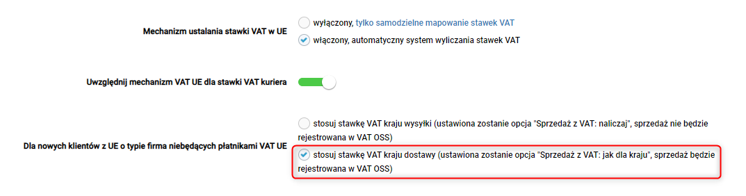 VAT OSS - sprzedaż międzynarodowa