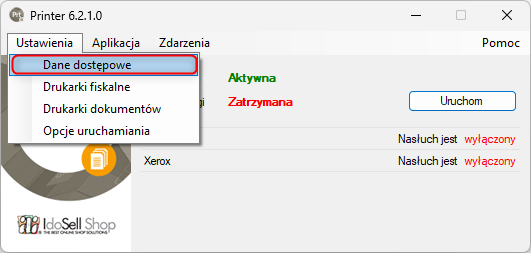 IdoSell Printer - nagle przestał się uruchamiać, bądź przestał działać