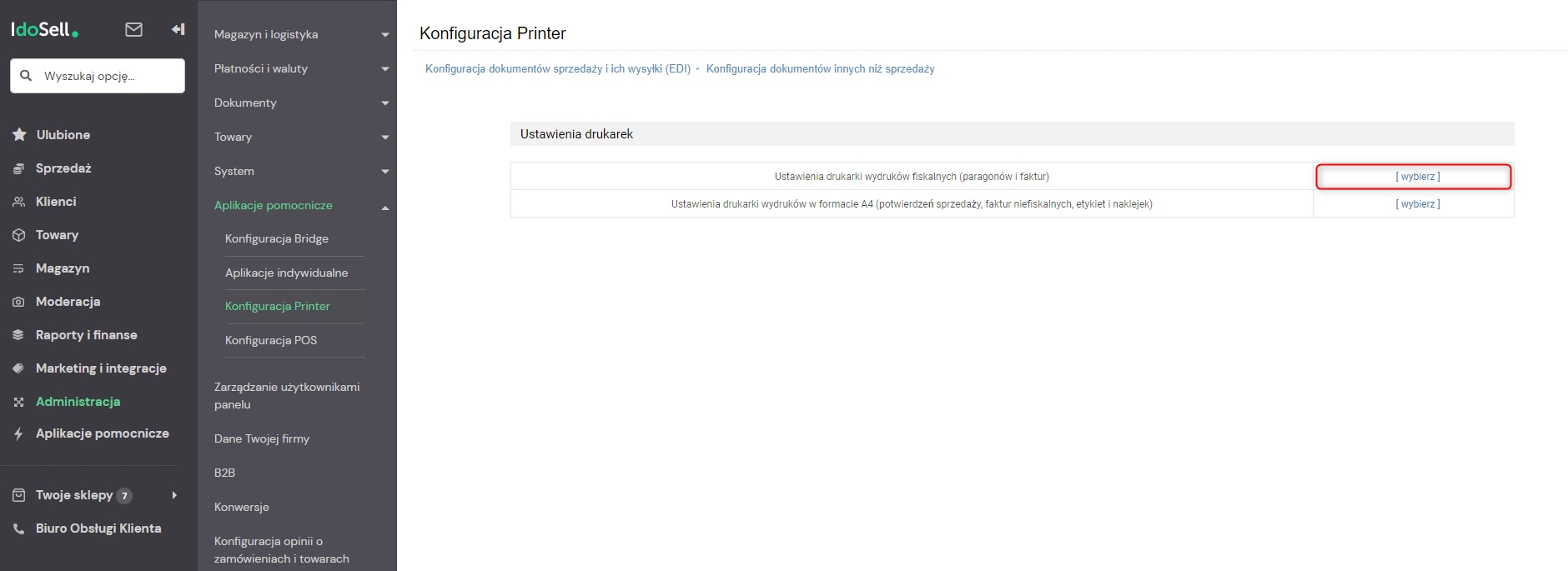 IdoSell Printer - nagle przestał się uruchamiać, bądź przestał działać