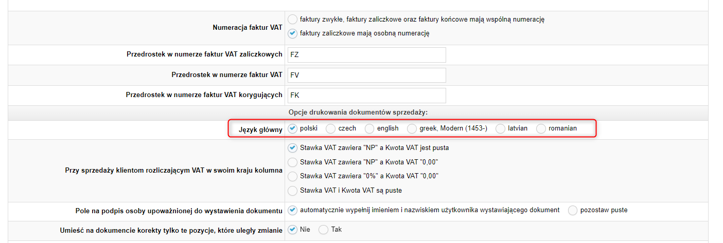 Dokumenty Sprzedaży