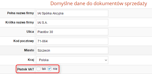Sprzedaż bez podatku VAT dla firm zwolnionych z VAT