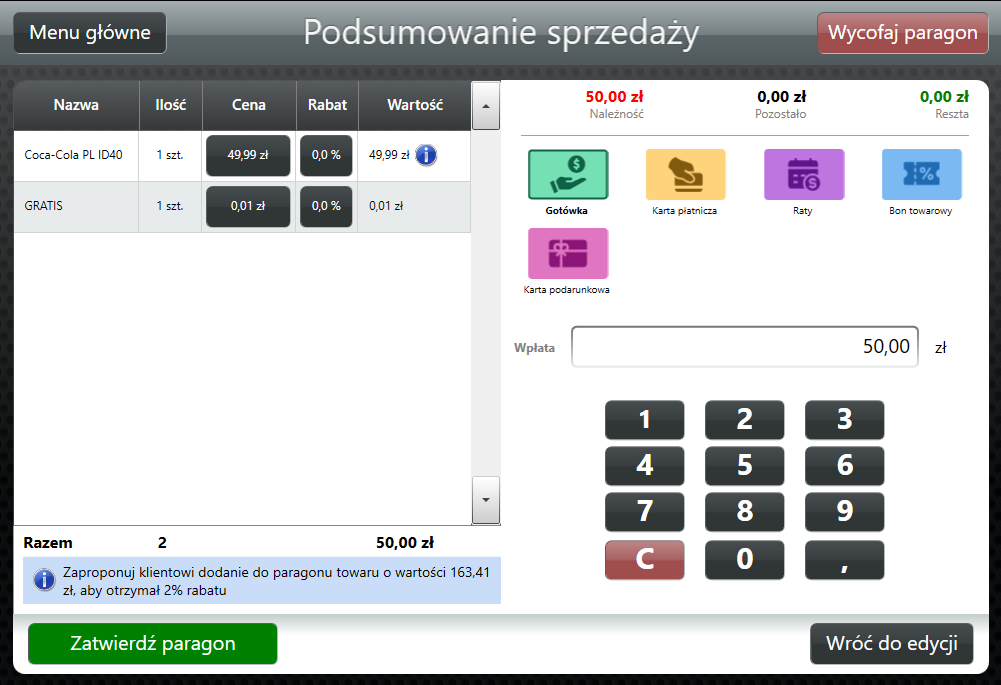 Funkcje i możliwości POS