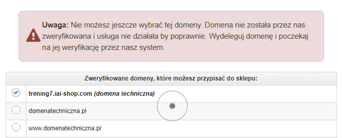 Ustawienie domeny jako głównej