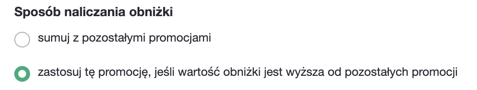 Sposób naliczania obniżki