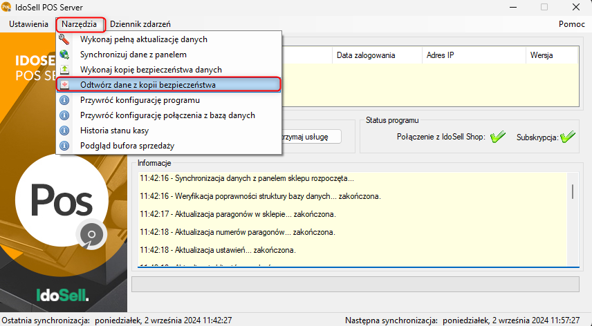 IdoSell POS - nagle przestał się uruchamiać, bądź przestał działać