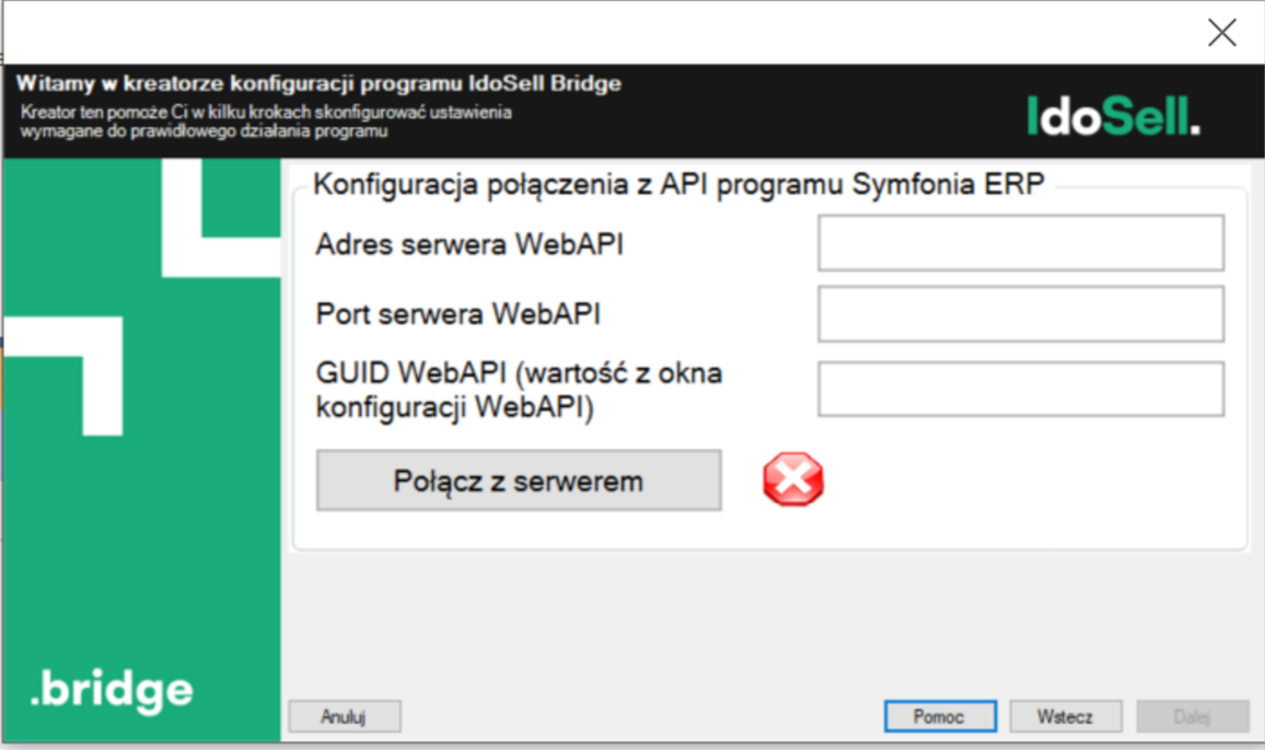 Kreator połączenia z serwerem WebAPI