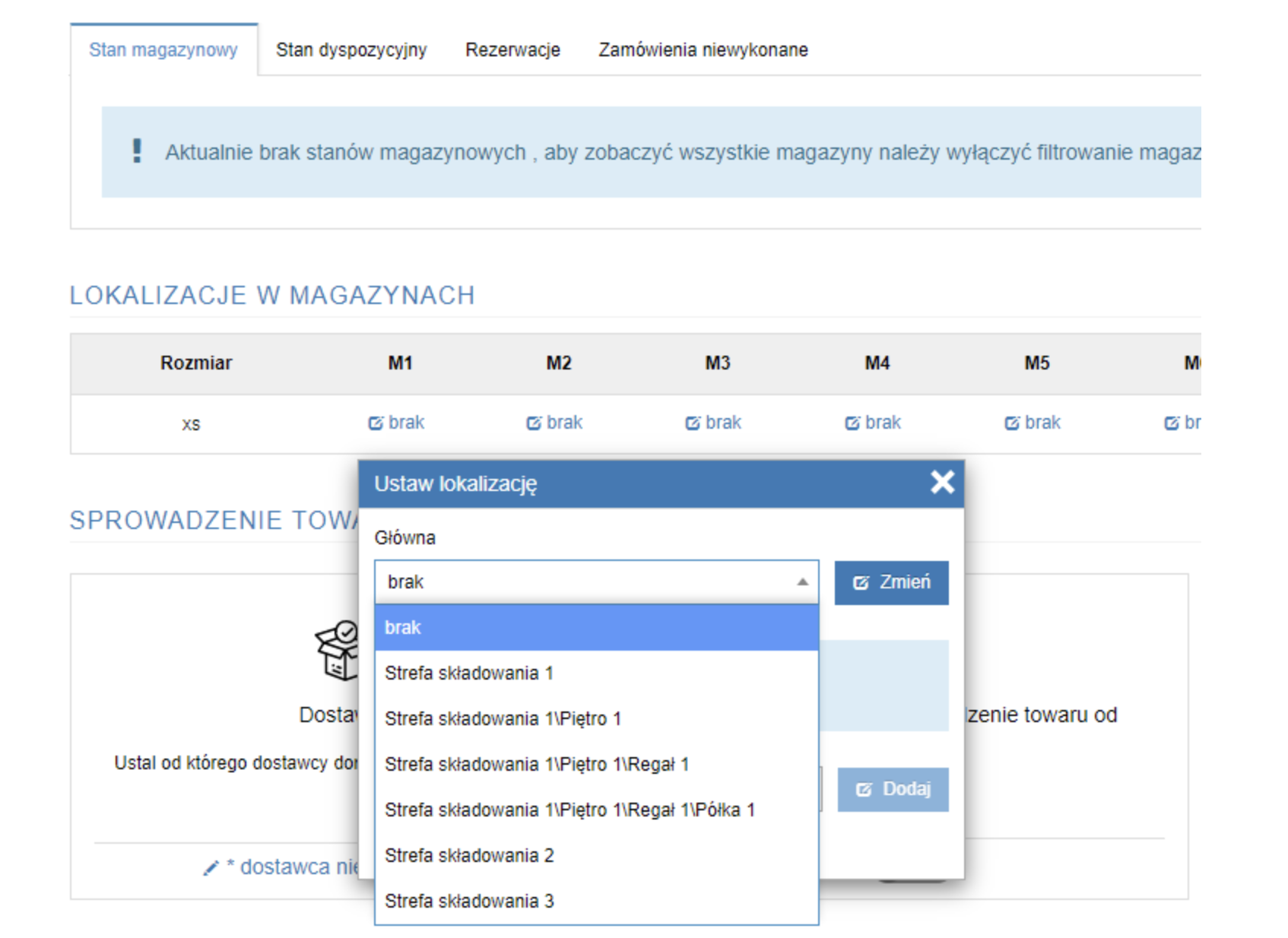 lokalizacje magazynowe