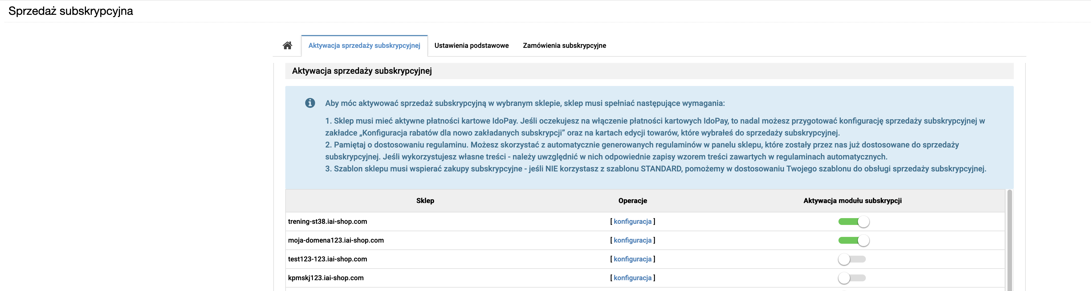 Sprzedaż subskrypcyjna.