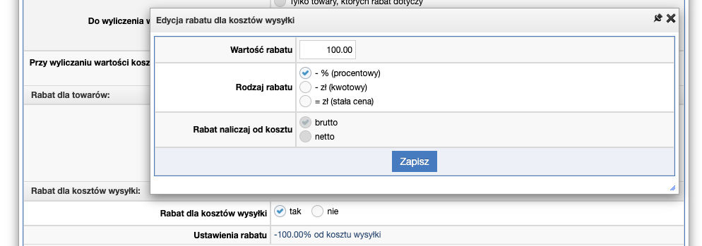 Kod rabatowy na darmową dostawę