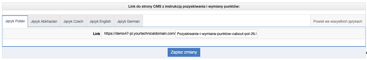 Link do strony CMS z regulaminem
