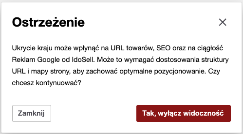 ukrycie kraju