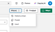 Historia zmian paska informacyjnego
