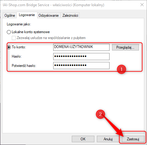 Logowanie do usługi Windows