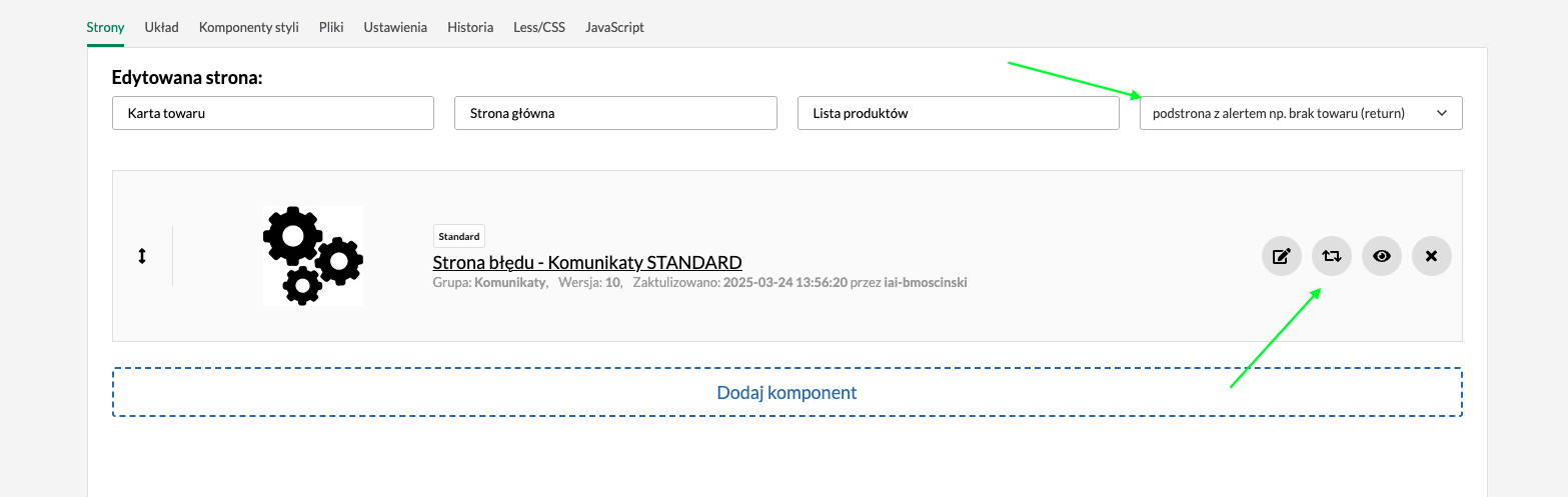 podstrona błędu